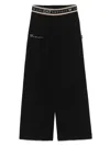Ea7 Logo-waistband Track Pants In Black