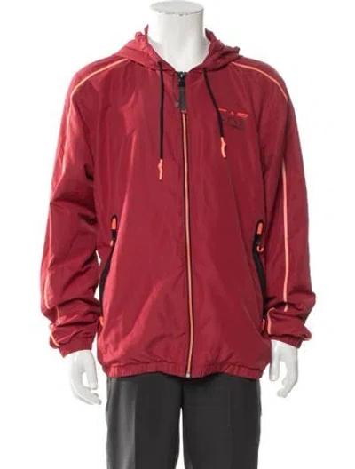 Pre-owned Ea7 Windbreaker In Red
