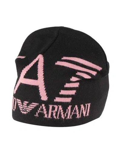 Ea7 Woman Hat Black Size L Acrylic