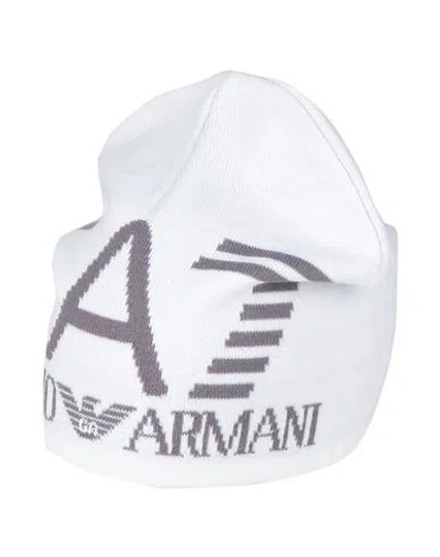 Ea7 Woman Hat White Size 6 ¾ Acrylic