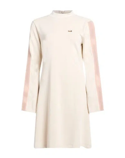 Ea7 Woman Mini Dress Beige Size Xs Polyester, Modacrylic, Elastane In Neutral