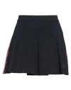 Ea7 Woman Mini Skirt Navy Size Xl Polyester, Cotton, Elastane, Polyamide