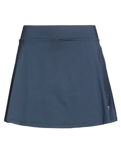 Ea7 Woman Mini Skirt Navy Size Xs Polyamide, Elastane In Blue