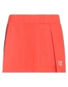 Ea7 Woman Mini Skirt Orange Size L Polyester, Elastane In Orange