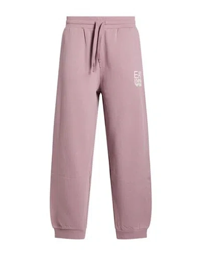 Ea7 Woman Pants Antique Rose Size S Cotton, Polyester In Pink