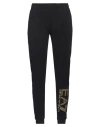 Ea7 Woman Pants Black Size Xxs Cotton, Elastane