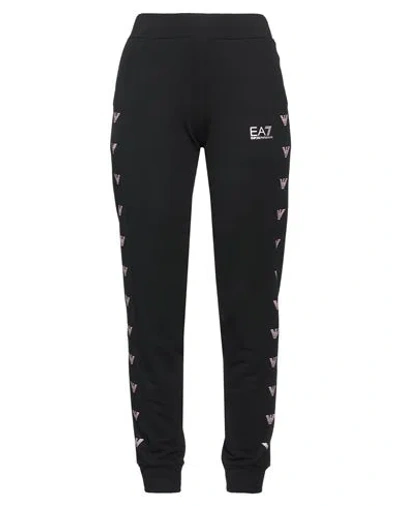Ea7 Woman Pants Black Size Xs Cotton, Elastane