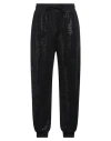 Ea7 Woman Pants Black Size L Polyamide, Elastane, Metallic Fiber, Viscose, Polyester