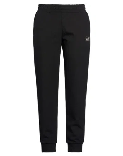 Ea7 Woman Pants Black Size L Polyester, Cotton