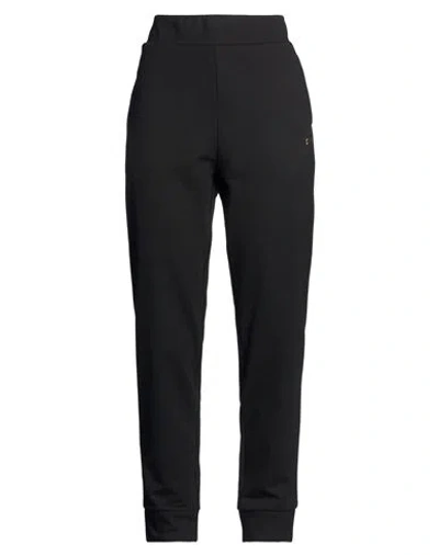Ea7 Woman Pants Black Size L Polyester, Cotton