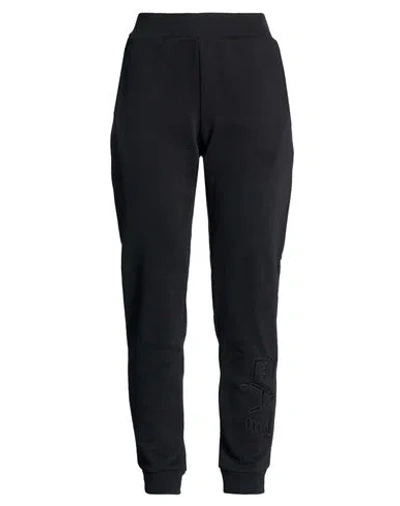 Ea7 Woman Pants Black Size Xl Cotton, Polyester
