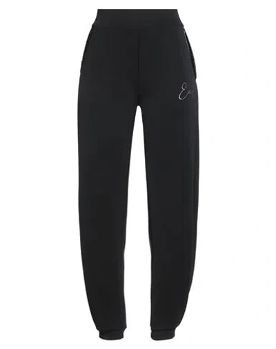 Ea7 Woman Pants Black Size Xl Polyester, Modal, Elastane