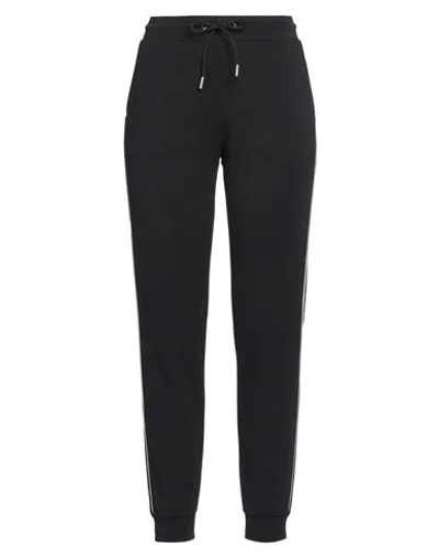 EA7 EA7 WOMAN PANTS BLACK SIZE L POLYESTER, MODAL, ELASTANE