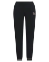 Ea7 Logo-print Tapered Track Pants In Black