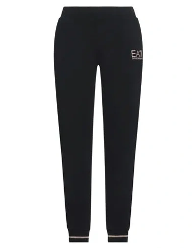 EA7 EA7 WOMAN PANTS BLACK SIZE M COTTON, ELASTANE