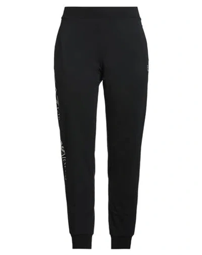 Ea7 Woman Pants Black Size Xxl Cotton, Elastane