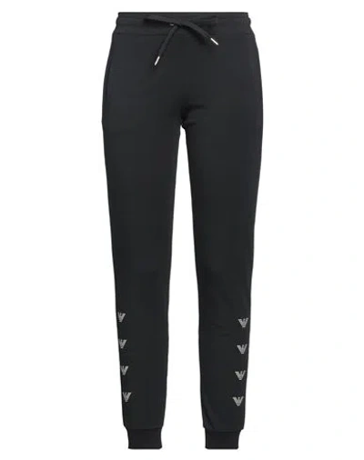 Ea7 Woman Pants Black Size Xxl Cotton, Modal, Elastane