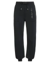 Ea7 Drawstring Waist-edge Sweatpants In Black