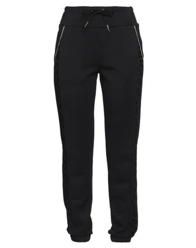 Ea7 Woman Pants Black Size Xl Polyester, Modal, Elastane, Viscose