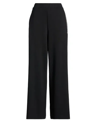 Ea7 Woman Pants Black Size Xxl Viscose, Polyester, Elastane