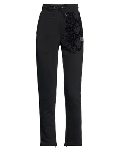 Ea7 Woman Pants Black Size Xxs Cotton, Polyester