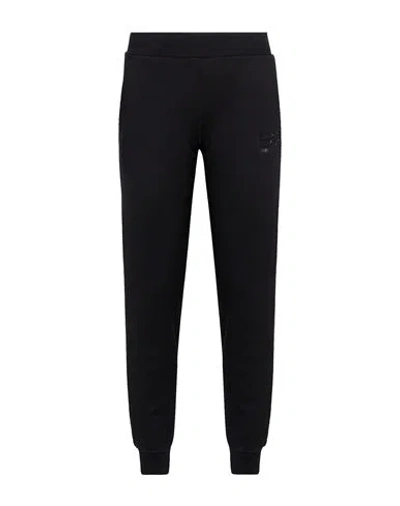 Ea7 Woman Pants Black Size Xxs Cotton, Polyester