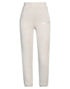 Ea7 Woman Pants Light Grey Size M Cotton In Grey