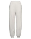 Ea7 Woman Pants Light Grey Size Xl Polyester, Modal, Elastane In Grey