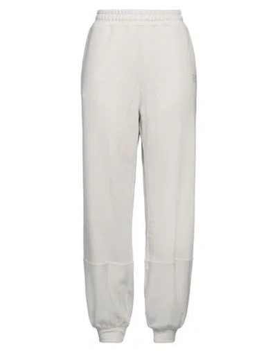 EA7 EA7 WOMAN PANTS LIGHT GREY SIZE XXL COTTON, POLYESTER