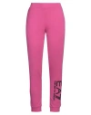 Ea7 Woman Pants Magenta Size L Cotton, Elastane In Magenta