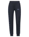 Ea7 Woman Pants Navy Size Xxs Cotton, Elastane In Navy Blue