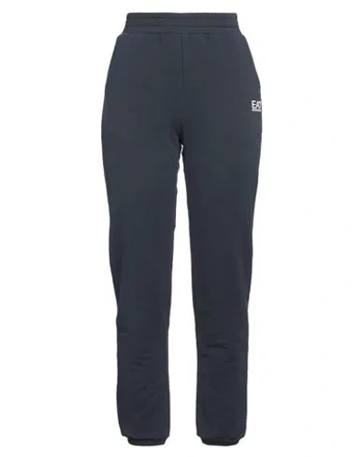 Ea7 Woman Pants Navy Size Xxl Cotton, Elastane