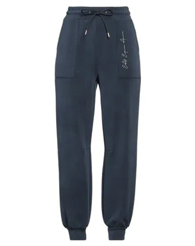 Ea7 Woman Pants Navy Size Xxl Polyester, Modal, Elastane