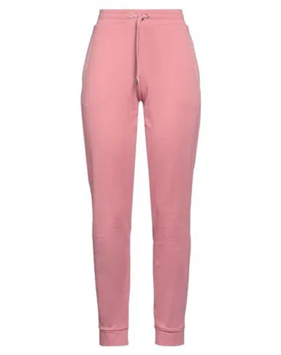 Ea7 Woman Pants Antique Rose Size L Cotton, Elastane In Pink