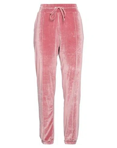 Ea7 Woman Pants Antique Rose Size Xl Polyester, Elastane In Pink