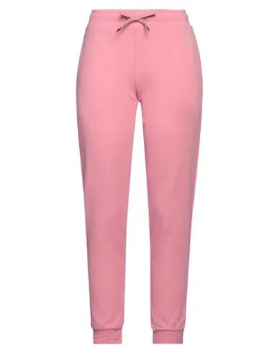 Ea7 Woman Pants Pink Size Xl Cotton, Elastane