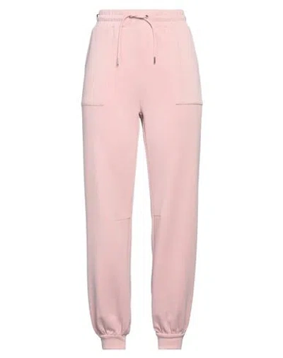 Ea7 Woman Pants Pink Size Xl Polyester, Modal, Elastane