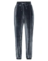 Ea7 Woman Pants Slate Blue Size M Polyester, Elastane In Blue