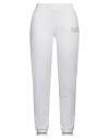 Ea7 Woman Pants White Size Xxl Cotton, Elastane