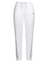 Ea7 Woman Pants White Size Xl Cotton, Elastane In White