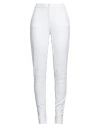 Ea7 Woman Pants White Size Xl Cotton, Polyester, Elastane In White