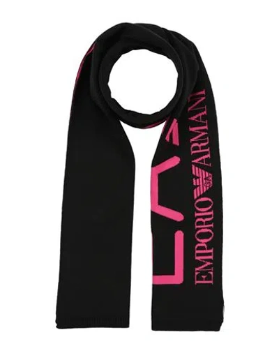 Ea7 Woman Scarf Black Size - Acrylic