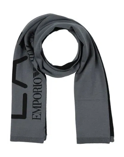Ea7 Woman Scarf Grey Size - Acrylic
