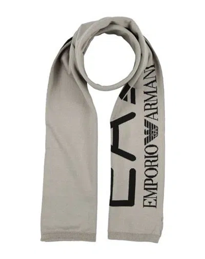 Ea7 Woman Scarf Light Grey Size - Acrylic In Gray