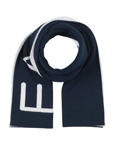 Ea7 Woman Scarf Navy Size - Acrylic In Blue