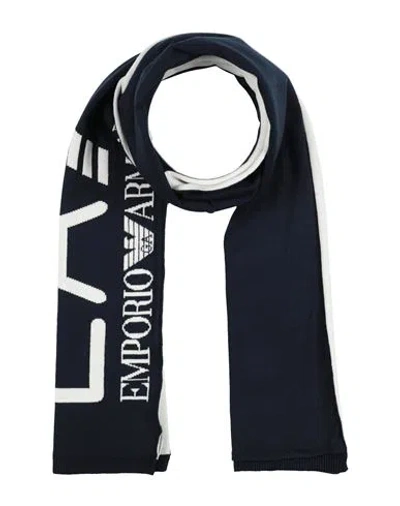 Ea7 Woman Scarf Navy Size - Acrylic