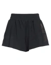 Ea7 Woman Shorts & Bermuda Shorts Black Size Xl Polyester, Modal, Elastane In Black