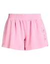 Ea7 Woman Shorts & Bermuda Shorts Fuchsia Size Xl Polyester, Modal, Elastane In Pink