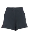 Ea7 Woman Shorts & Bermuda Shorts Navy Size Xxl Cotton, Polyester, Elastane In Navy