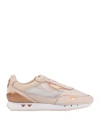 Ea7 Woman Sneakers Light Grey Size 8 Textile Fibers, Leather